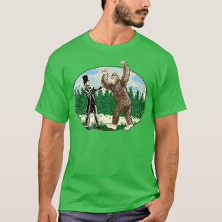ABE Lincoln Sasquatch Hunter Bigfoot T Shirt