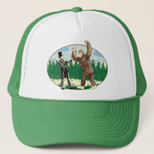 ABE LINCOLN: SASQUATCH HUNTER - Lustig Bigfoot-Log Truckerkeps
