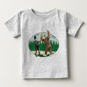 ABE LINCOLN: SASQUATCH-JÄGARE - rolig Bigfoot Tee