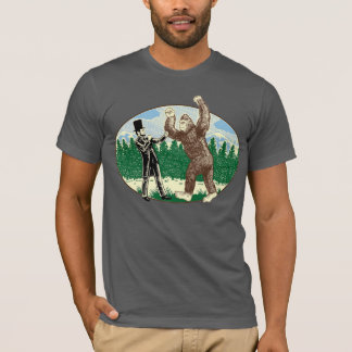 ABE LINCOLN: SASQUATCH-JÄGARE - rolig Bigfoot Tee