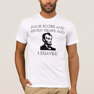 Abe Lincoln skäggskjorta Tee Shirt