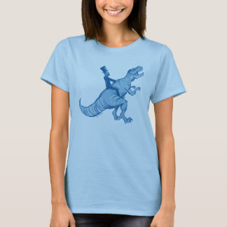 Abe Lincoln som rider en T-Rex kvinna T Shirt