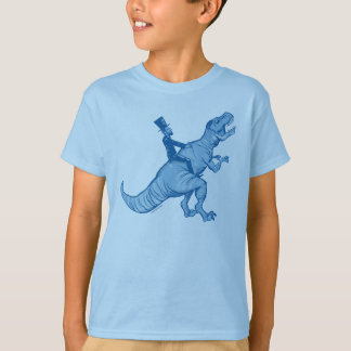 Abe Lincoln som rider en T-Rex, lurar T-tröja T-shirt