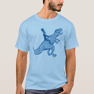Abe Lincoln som rider en T-Rex T-tröja Tee Shirt