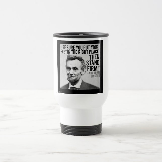 Abe Lincoln & "Stå fast"-citatet Resemugg (Center)