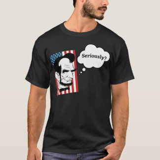 Abe Lincoln Think Bubble thelwell dressage T Shirt