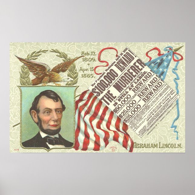 Abe Lincoln Vintage affisch (Framsidan)