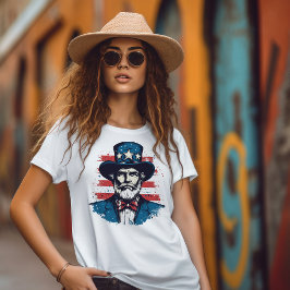 Abe Lincoln vintage independence day 4 juli T Shirt
