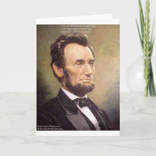 Abe Lincoln "Viskare" Citat Gåvor T-shirts Kort Et