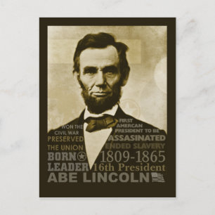Abe Lincoln Vykort