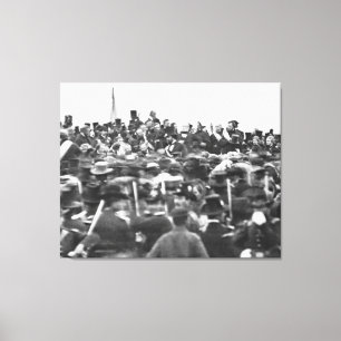Abe Lincolns Gettysburgtal: Slutet på inbördeskrig Canvastryck