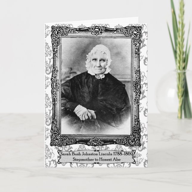 Abe Lincolns Stepmor Mors dag Card Kort (Framsida)