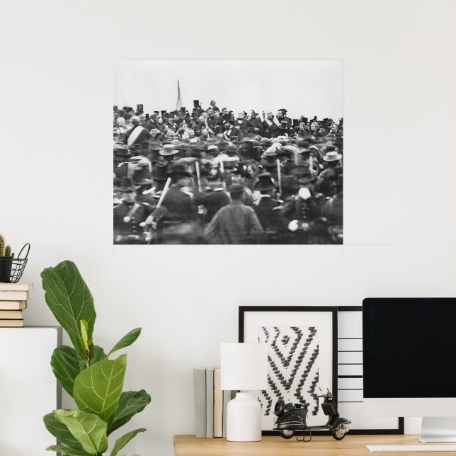 Abe Lincolns tal i Gettysburg: Slutet på inbördesk Poster (Hemmakontoret)