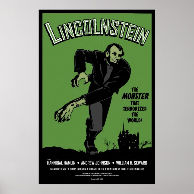 Abe Lincolnstein. Abraham Lincoln Frankenstein Poster (Framsidan)