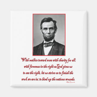 Abe-Malice-towards-none Magnet