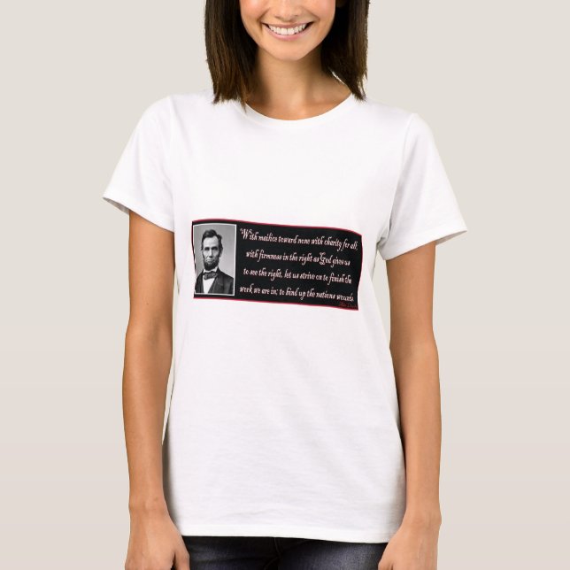 Abe-med-post-till-inget T Shirt (Framsida)