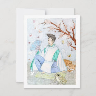 Abe no Seimei original-teckning Anteckningskort