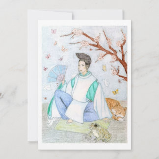 Abe no Seimei original-teckning Tack Kort