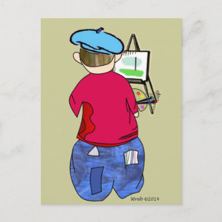 Abe R Doodle - Zee Artiste Vykort