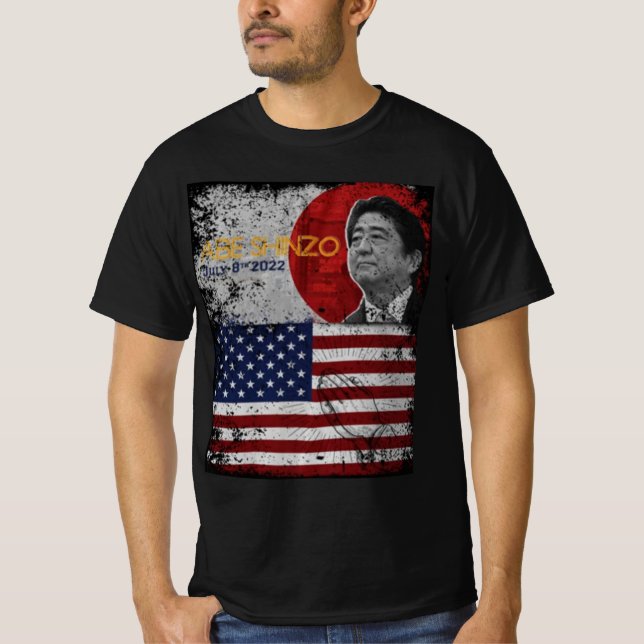 Abe shinzo retro t shirt (Framsida)