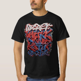 abecedario de graffiti Camiseta T Shirt