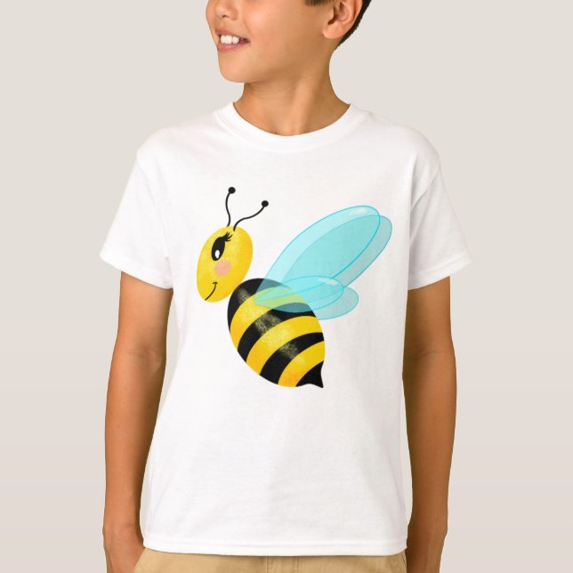 abeille heureuse t shirt (Framsida)