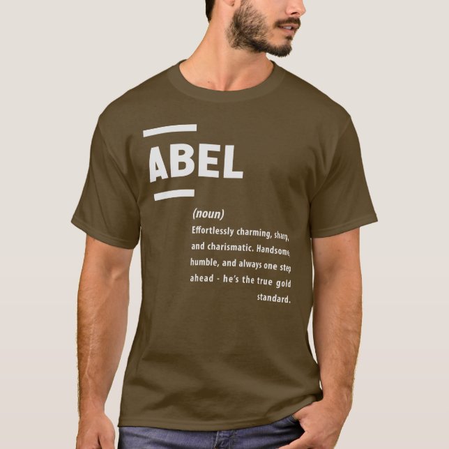 Abel Definition Namn Abel T Shirt (Framsida)