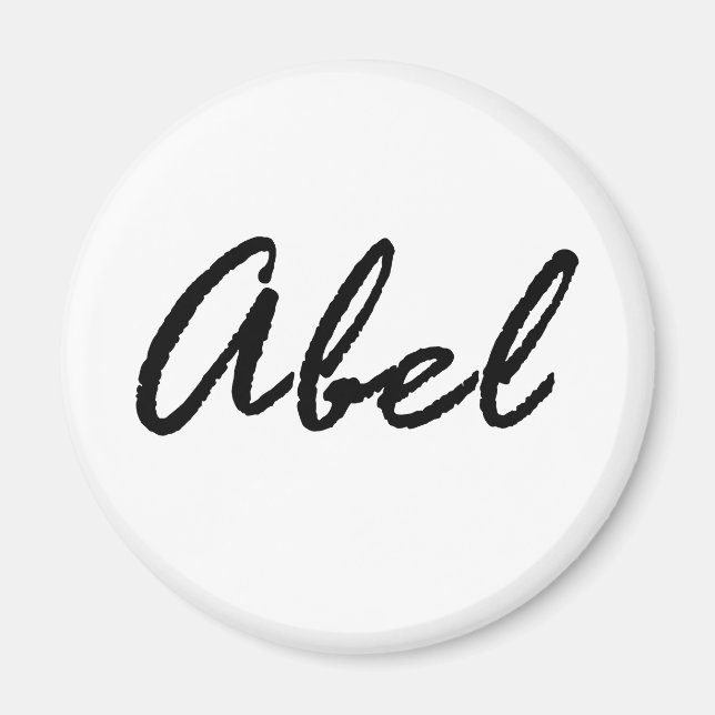 Abel namn magnet (Framsidan)