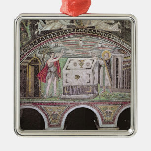 Abel och Melchisedech som erbjuder på altaret Julgransprydnad Metall