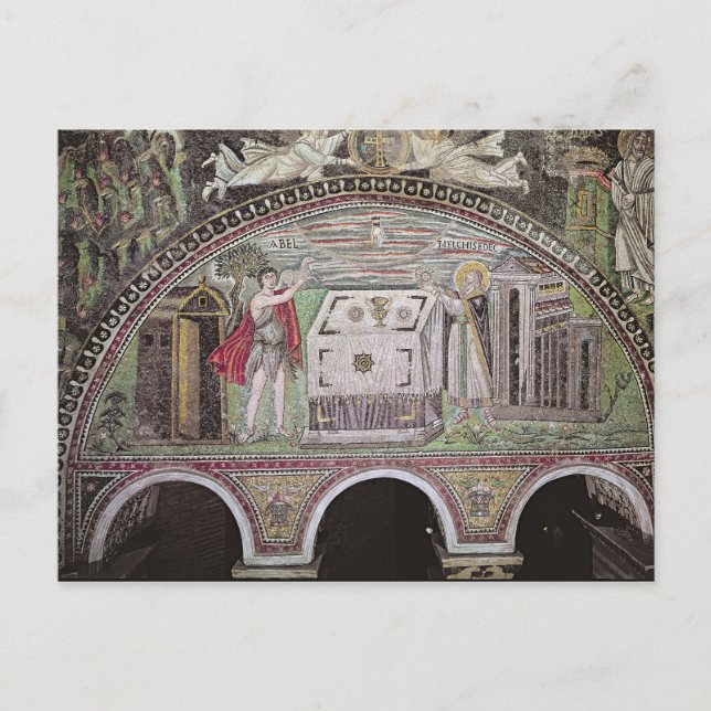 Abel- och Melchisedech-utbudet i Altar Vykort (Framsida)