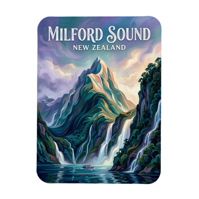 Abel Tasmans kust Nya Zeeland Magnet (Vertikal)