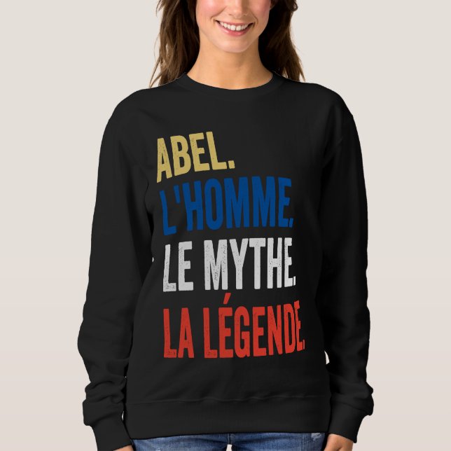 Abel the Man the Myth the Legend  Idea T Shirt (Framsida)