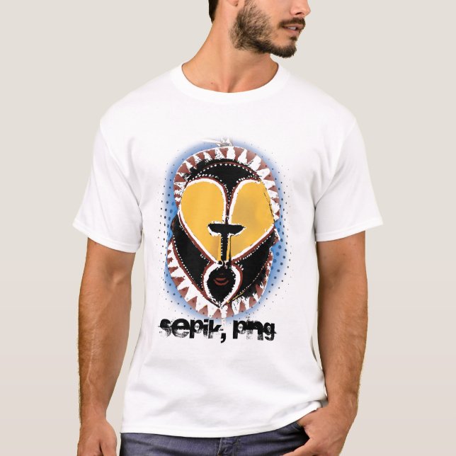 abelam-snida Sepik, PNG Tee Shirt (Framsida)