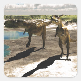 Abelisaurus 2 fyrkantigt klistermärke