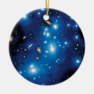 Abell 2744 Pandora galaxhop rymdfoto Julgransprydnad Keramik