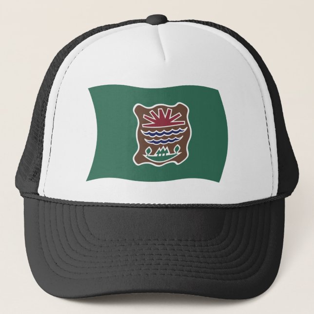Abenaki Tribe Flagga Hat Truckerkeps (Framsida)