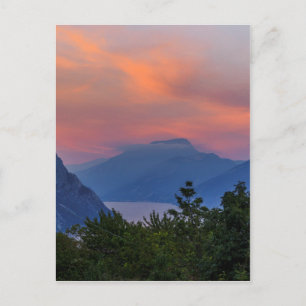 Abendstimmung am Gardasee Vykort