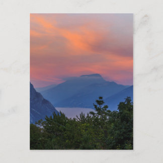 Abendstimmung am Gardasee Vykort