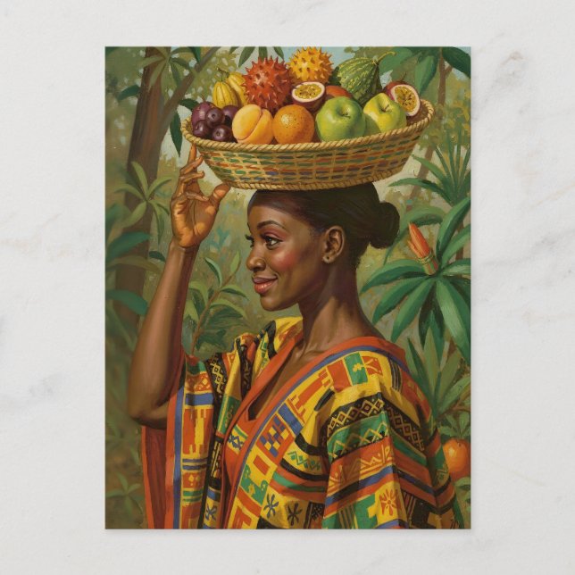 “Abeni”, Her Own Fruit – Black History Celebration Vykort (Framsida)