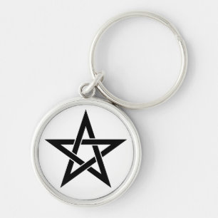 Abeno Seimei amulet Rund Silverfärgad Nyckelring
