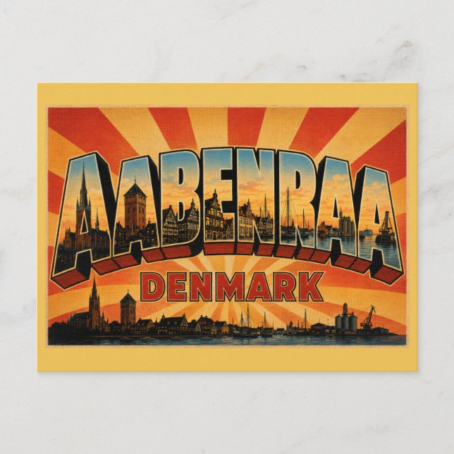 Åbenrå Danmark Kyrka Vykort (Framsida)