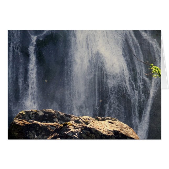 Aber nedgångar norr Wales Hälsningskort (Framsidan Horizontal)