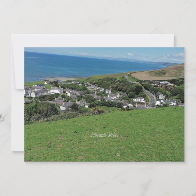 Aberath, byn i Wales Kort (Framsida)