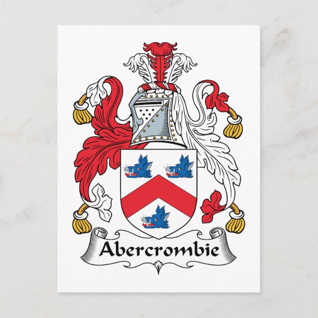 Abercrombie Family Crest Vykort (Framsida)