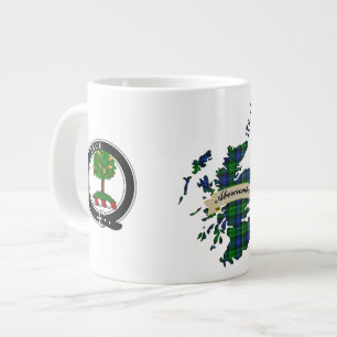 Abercrombie Klan Badge & Tartan Karta Jumbo Mugg