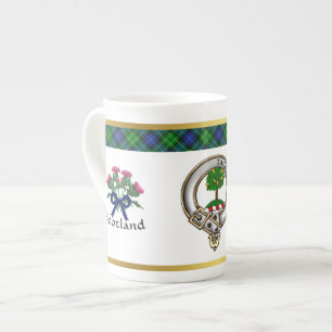 Abercrombie Klan Badge Tartan & Motto Benporslin Mugg