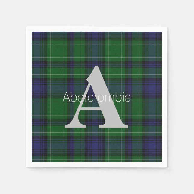 Abercrombie Klan Play Monogram Papper Napkins Pappersservett (Framsidan)