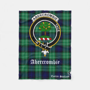 Abercrombie Klan Tartan Scotland Fleece Blanket