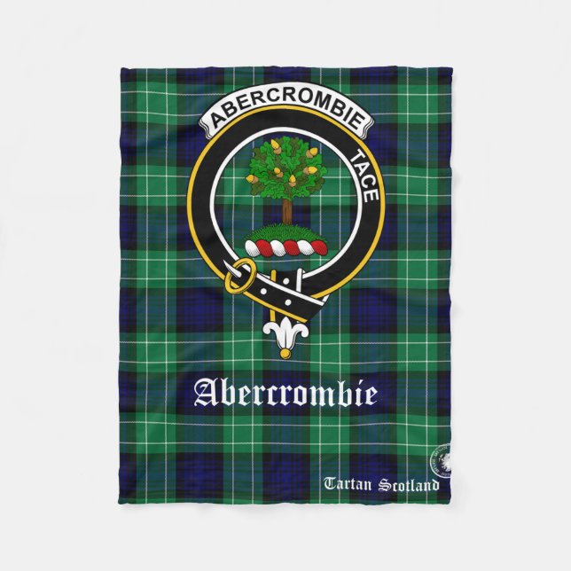 Abercrombie Klan Tartan Scotland Fleece Blanket (Framsidan)