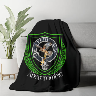 Abercrombie Scottish Clan Crest Fleecefilt